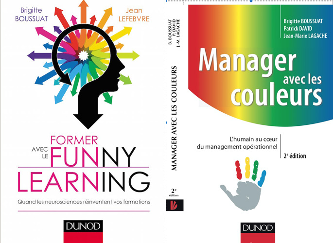 Couverture du livre Manager avec les couleurs / Former avec le funny learning